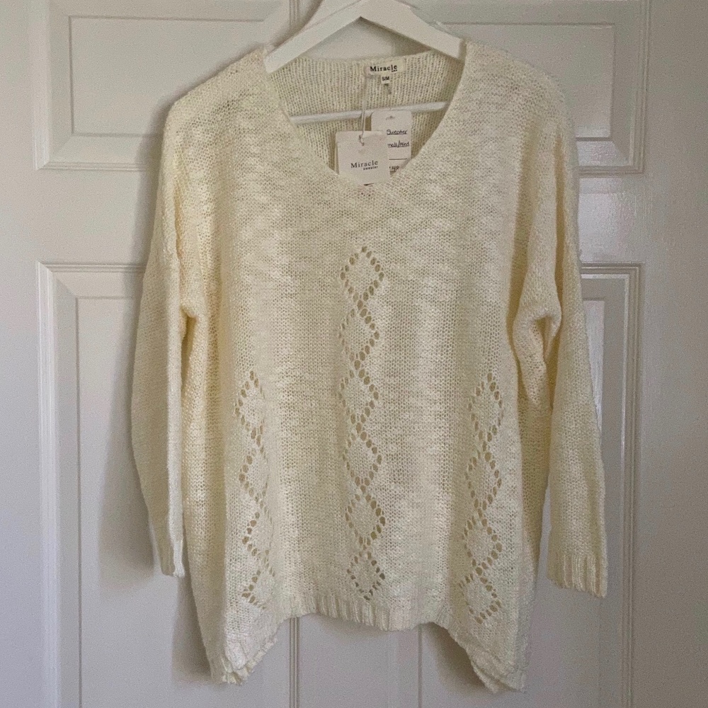Miracle Cream Sweater - NWT